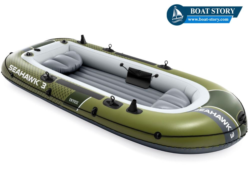 เรือยาง INTEX รุ่น SEAHAWK 3 นั่งได้ 3 ท่าน  อุปกรณ์ครบพร้อมปั๊มสูบลม